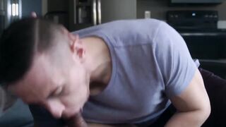 Security stud rimmed before deepcreaming the young man