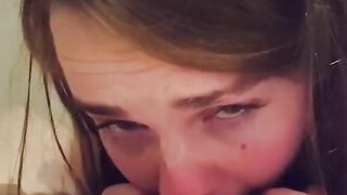 Real Amateur Deepthroats Cock And Swallows