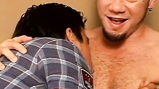 Bubble butt Latino has his tight ass drilled hard missionary