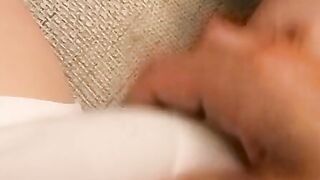 Jeremiah Johnson jerking off cock over his white underwear
