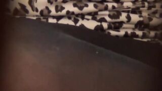 Japanese lady starts rubbing on her cunt while moaning