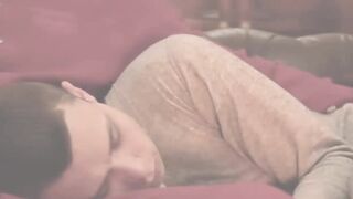 Smooth stepson fucked hard bareback by sexy mustache stepdad