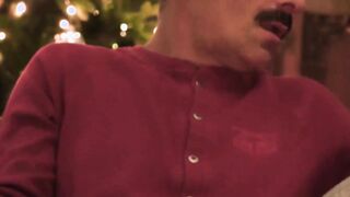 Smooth stepson fucked hard bareback by sexy mustache stepdad