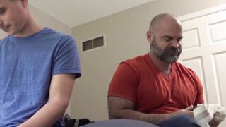 Kinky teen anal drilled bareback by hung tattooed stepdad