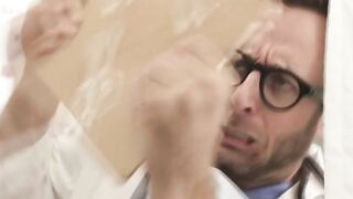 Horny doctor fucks the ass of patient cummer