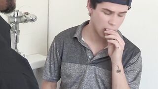 Dillion Diaz a BBC officer barebacks a sexy gay Dylan Hayes