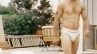 Hairy classic homo strokes while his butt mates blow
