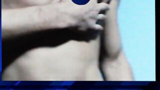 Bear stepdaddy raw fucks his twink stepson and creaming his ass