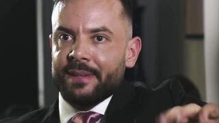 Boss anal fucks three realtors at the meeting