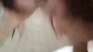 Lovely teen giving superb long blowjob