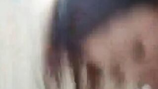 Lovely teen giving superb long blowjob