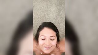 Big Tits Asian Gets Facial