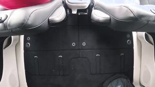 Stepson getting bareback hard by stepdaddy inside the car