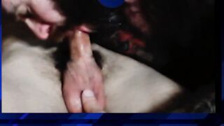 Tattooed stepdaddy catches stepson watching porn and drills him