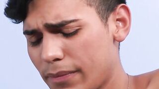 Latino stepson cums while being barebacked by stepdaddy
