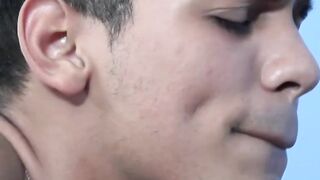 Young gay latino cums hard breeding with hairy stepdaddy
