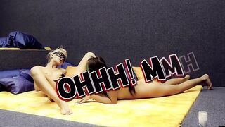 COSPLAY BABES HAVING FUN WITH DOUBLE SEX TOY