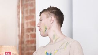 Lusty eighteen artist finds a hornier celeb