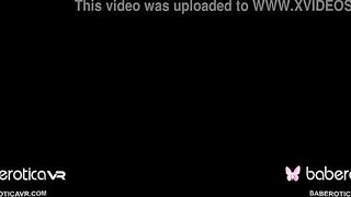 Solo fucked doll, Vanna Bardot is masturbating, into VR