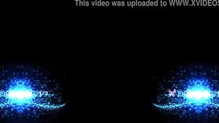 Solo fucked doll, Vanna Bardot is masturbating, into VR