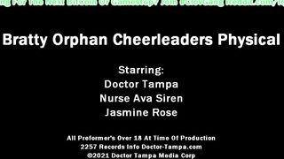 $CLOV Glove Into As Doctor Tampa While He Examines Bratty Orphan Cheer-leader Jasmine Rose Assisted By Nurse Ava Siren, Recorded Inside pov ONLY For GirlsGoneGyno.com