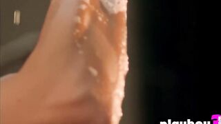 Bald vagina performer Carmella Decesare passion teasing nude and totally soak
