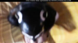 Laura on Heels amateur 2021 hard bj and deep throat on african Beauty outfit pov