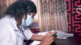 Young Sexual female medical doctor boned  school girl right into her office