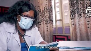Young Sexual female medical doctor boned  school girl right into her office