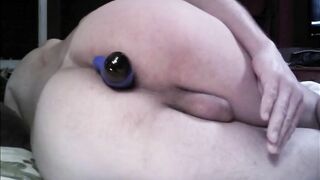 hornycouple1981: Hubby Anal Dildoes, Jerking Off, and Cumshots