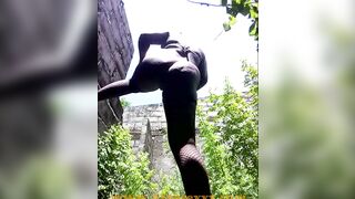 Dark skin  legs open into the shadow