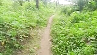 HE CAUGHT ME AND MY SIN SISTERZ INTO THE BUSH TRACK COMING BACK FROM THE NEXT VILLAGE AND HE PARADE US TO AN UNCOMPLETED BUILDING AND BANGED! US BLACK GIFT