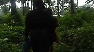 HE CAUGHT ME AND MY SIN SISTERZ INTO THE BUSH TRACK COMING BACK FROM THE NEXT VILLAGE AND HE PARADE US TO AN UNCOMPLETED BUILDING AND BANGED! US BLACK GIFT