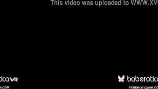 Solo blonde Hot, Victoria Puppy is masturbating, inside VR