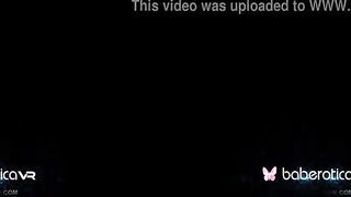 Solo blonde Hot, Victoria Puppy is masturbating, inside VR