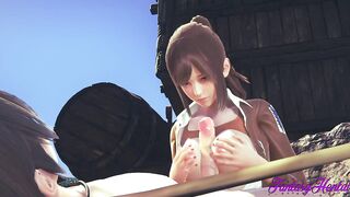 Attack on titans Cartoon 3D - Sasha is pounded while on a mission and liking like a bitch