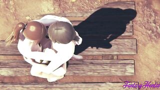 Attack on titans Cartoon 3D - Sasha is pounded while on a mission and liking like a bitch