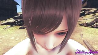 Attack on titans Cartoon 3D - Sasha is pounded while on a mission and liking like a bitch