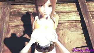 Attack on titans Cartoon 3D - Sasha is pounded while on a mission and liking like a bitch