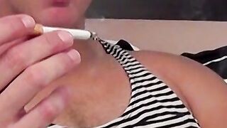 Chronic tobacco user wild cockstrokingÂ withÂ Marcus