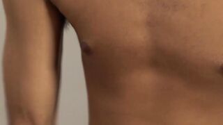 Latin twink sprayed with cum after being barebacked rough