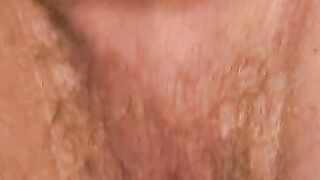 Hunky older guy jerks of his king-size cock and ejaculates