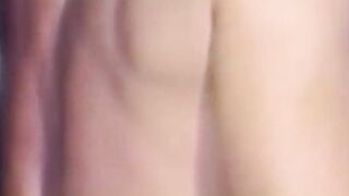 Dominant blond top rims and barebacks his lover in 3some