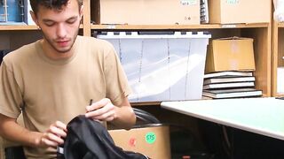 Young shoplifter sucks officers big cock before raw fucking