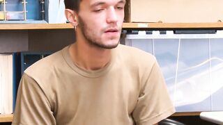 Young shoplifter sucks officers big cock before raw fucking