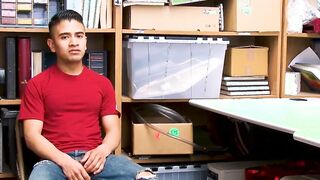 Young Latino devastated by security officers bare fat dick