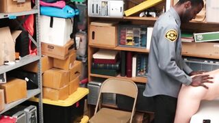Twink thief starts enjoying his bareback punishment