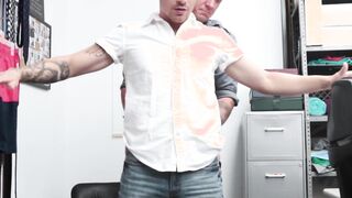 Cute twink caught stealing gets barebacked by police officer