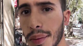 Young Latino gets paid to be barebacked for the first time