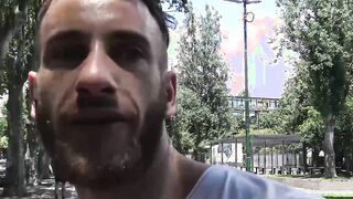 Horny bearded Latino getting raw banged POV style